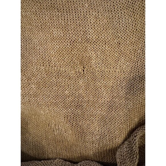 Zara Knit Tan Scoop Neck Maxi Slip Lined Tank Dress‎ Size L - Picture 9 of 12